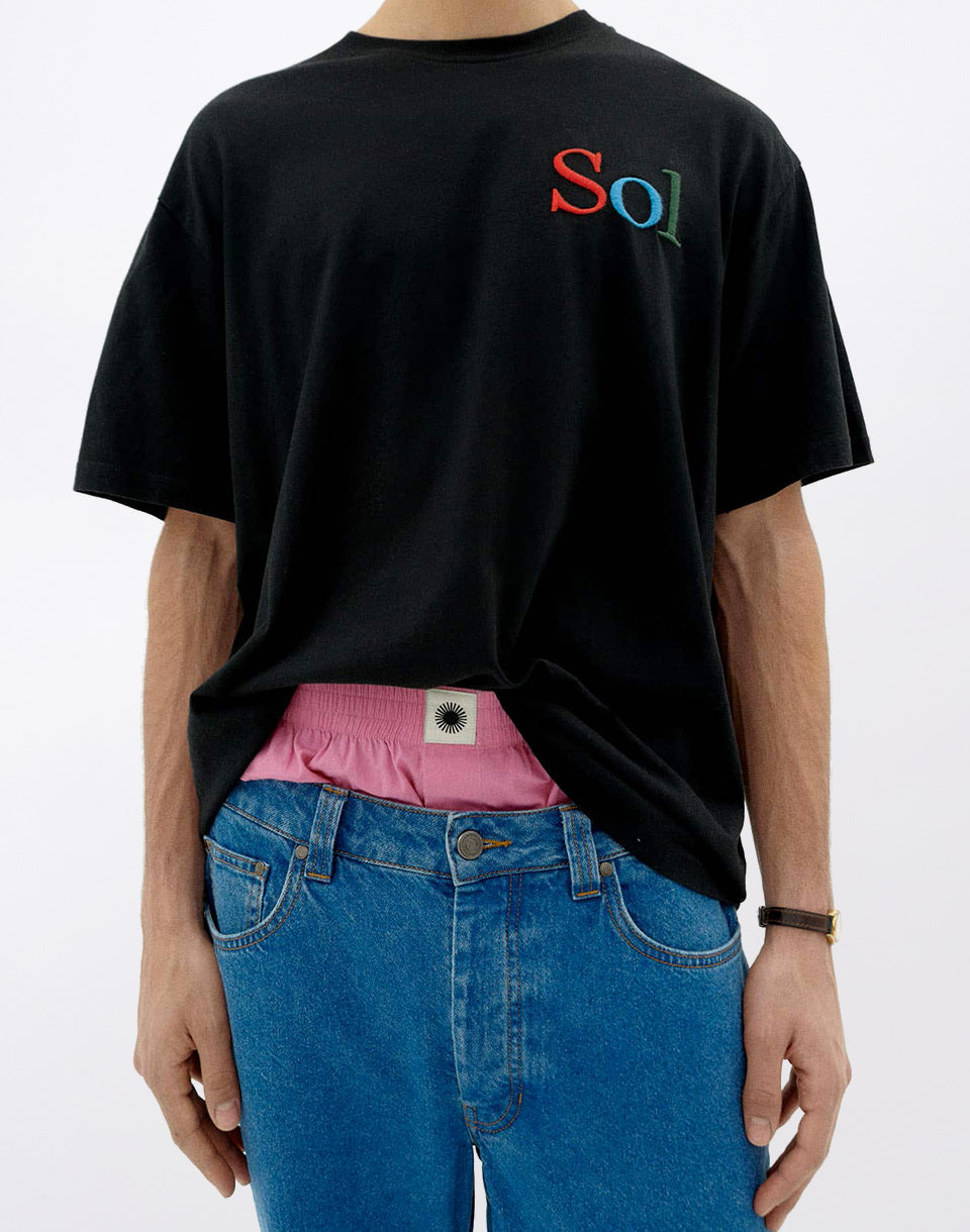 T-shirt noir Sun Type Aaron