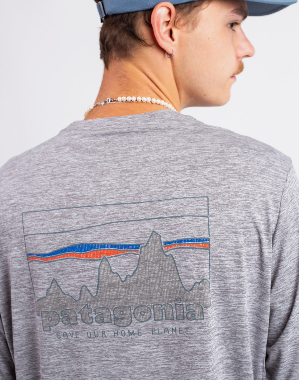 M's L / s Cap cool chemise graphique quotidienne