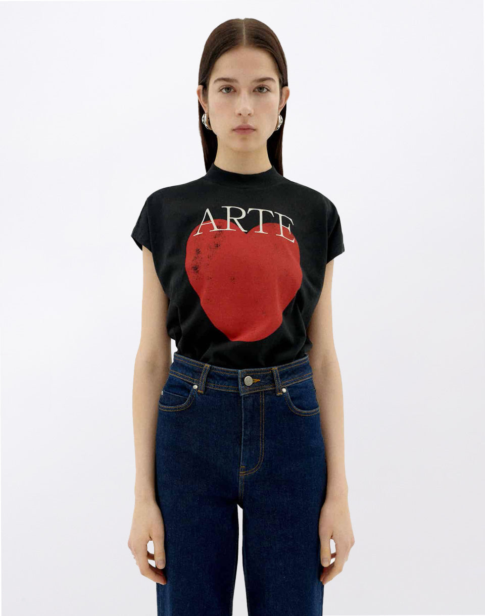 T-shirt Volta noir Art &amp; Love