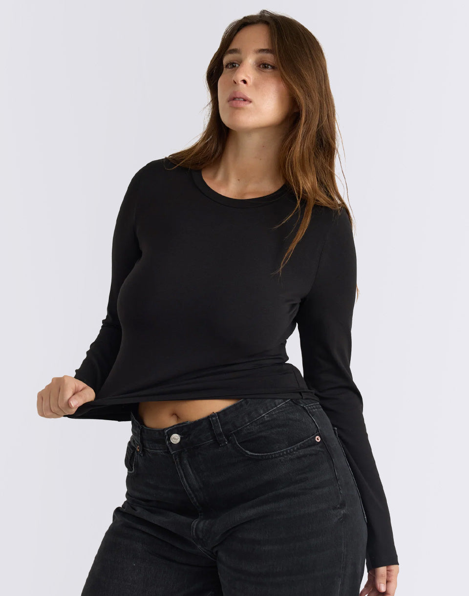 T-shirt à manches longues régulières de tous les jours