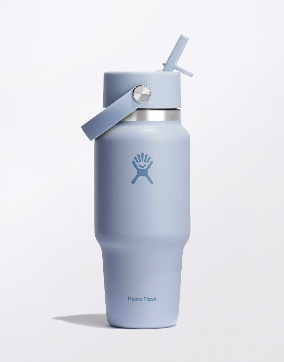 Bouteille de voyage à large goulot avec bouchon à paille flexible 710 ml (24 oz)