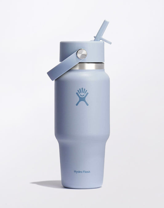 Wide Mouth Travel Bottle with Flex Straw Cap 24 oz (710 ml)