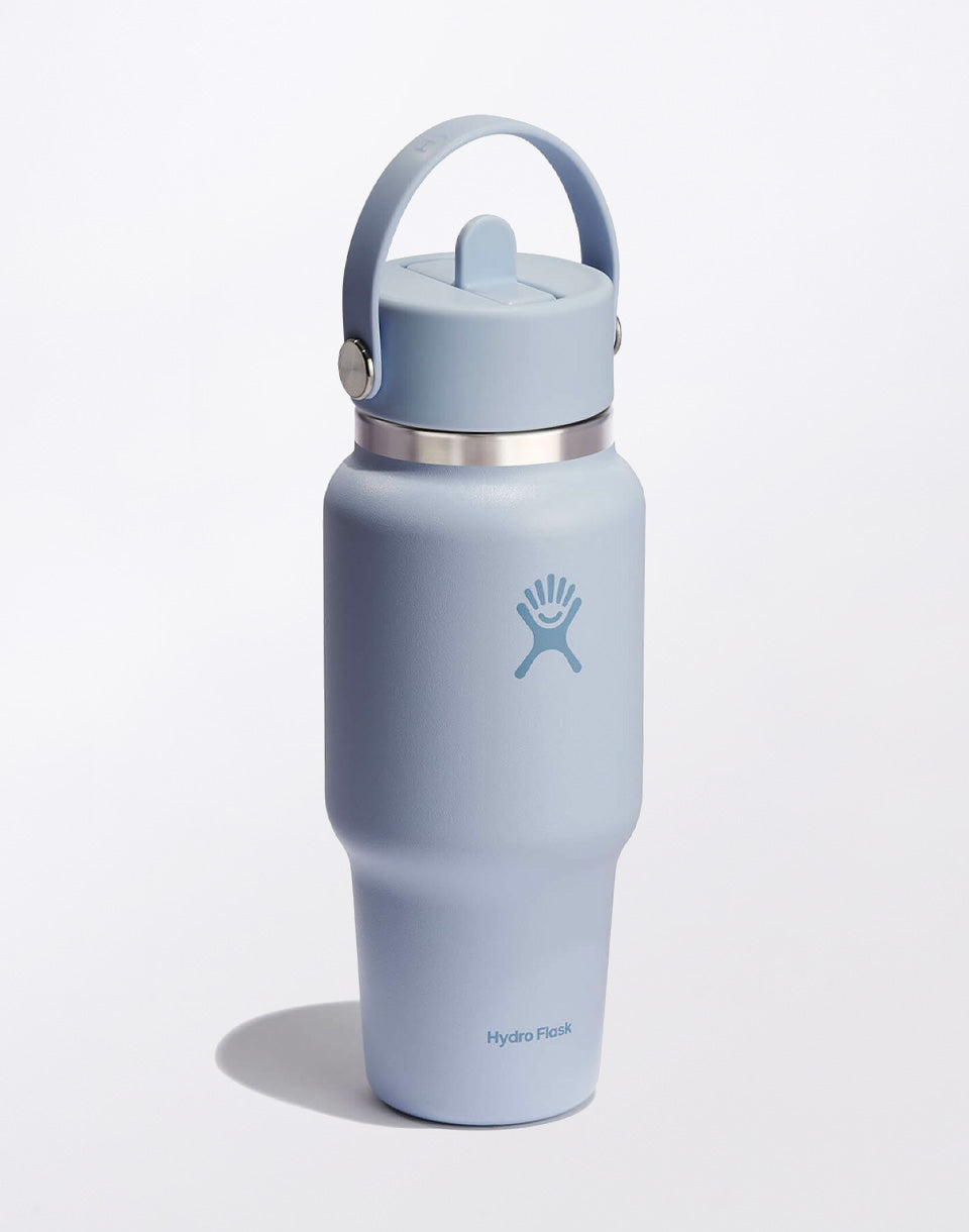 Bouteille de voyage à large goulot avec bouchon à paille flexible 710 ml (24 oz)