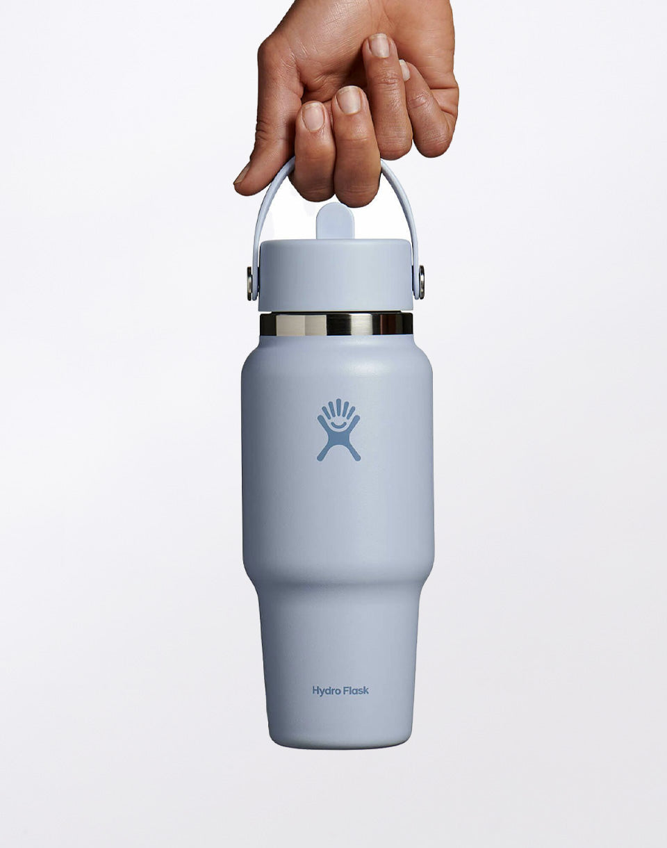 Bouteille de voyage à large goulot avec bouchon à paille flexible 710 ml (24 oz)