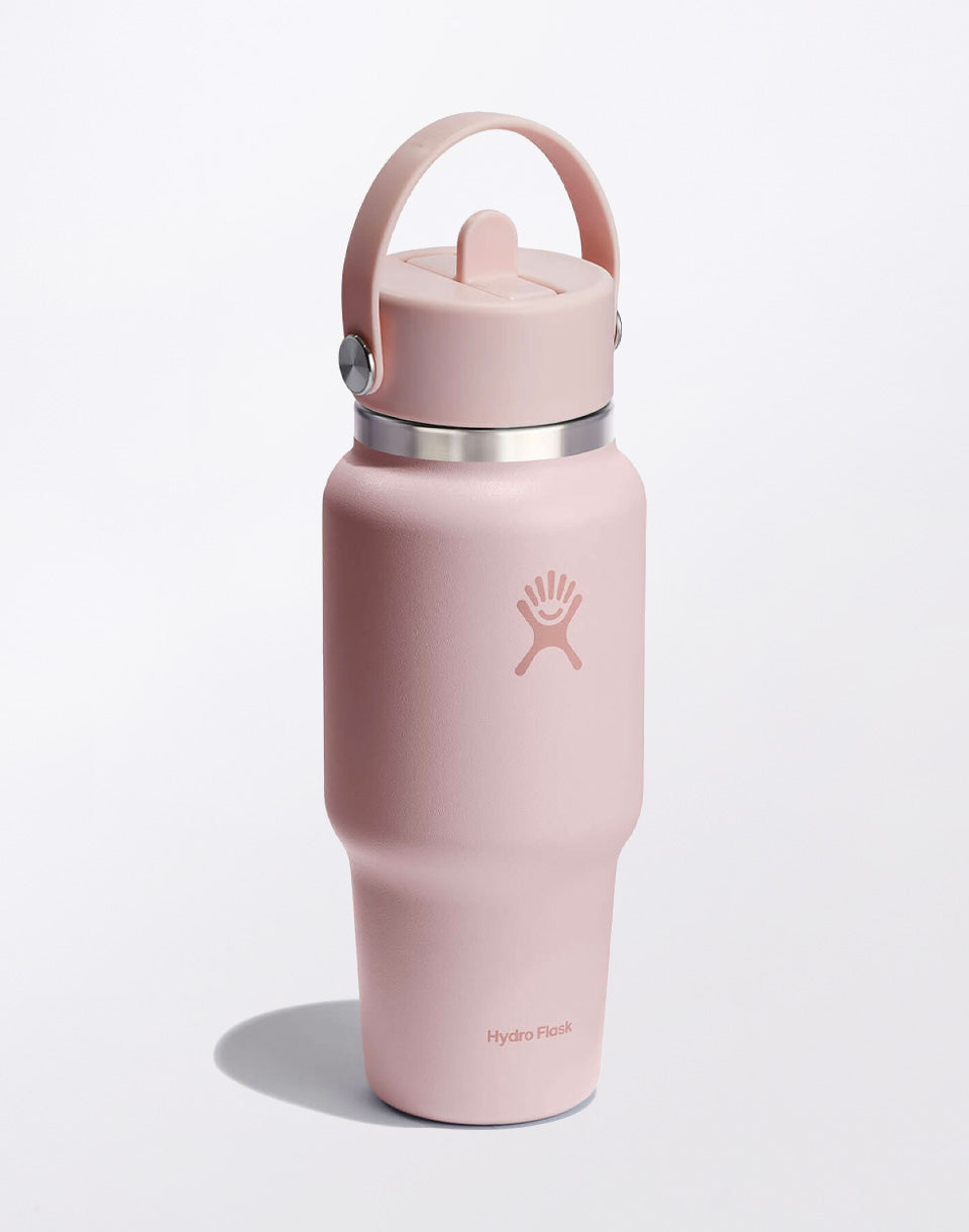 Bouteille de voyage à large goulot avec bouchon à paille flexible 710 ml (24 oz)