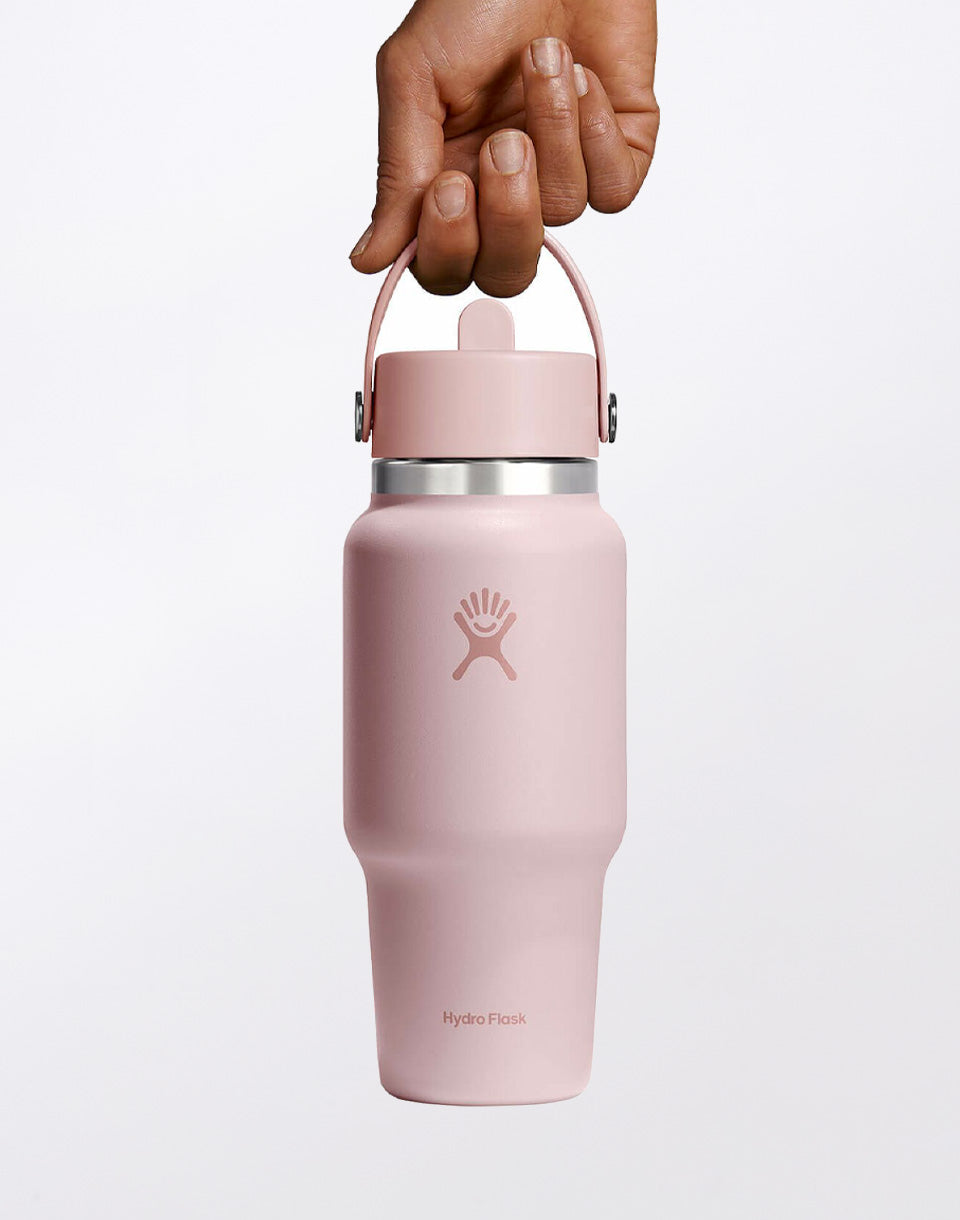 Bouteille de voyage à large goulot avec bouchon à paille flexible 710 ml (24 oz)
