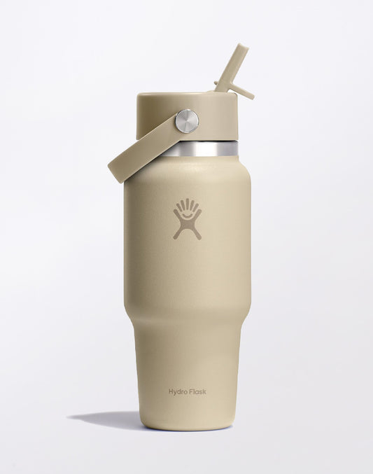Wide Mouth Travel Bottle with Flex Straw Cap 24 oz (710 ml)