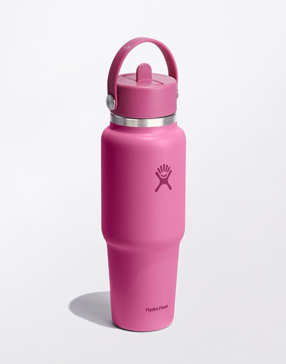 Bouteille de voyage à large ouverture avec bouchon à paille flexible 946 ml (32 oz)