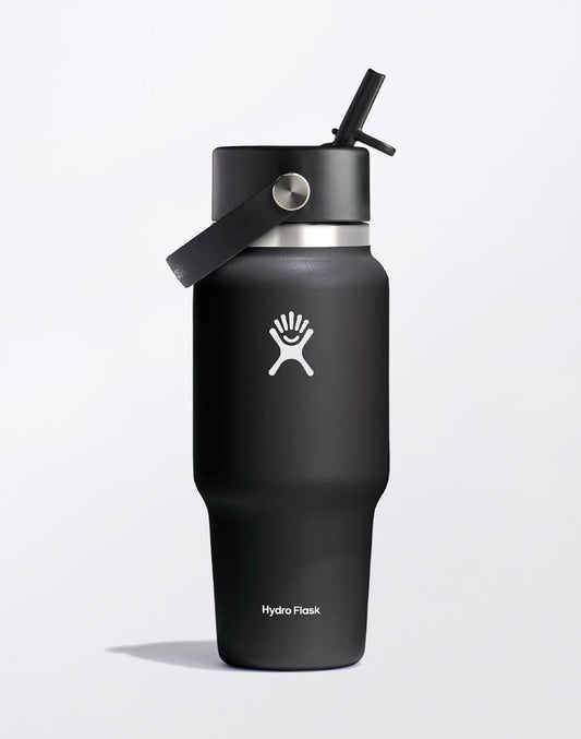 Wide Mouth Travel Bottle with Flex Straw Cap 24 oz (710 ml)