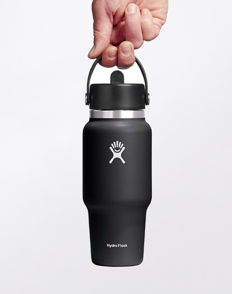 Bouteille de voyage à large goulot avec bouchon à paille flexible 710 ml (24 oz)