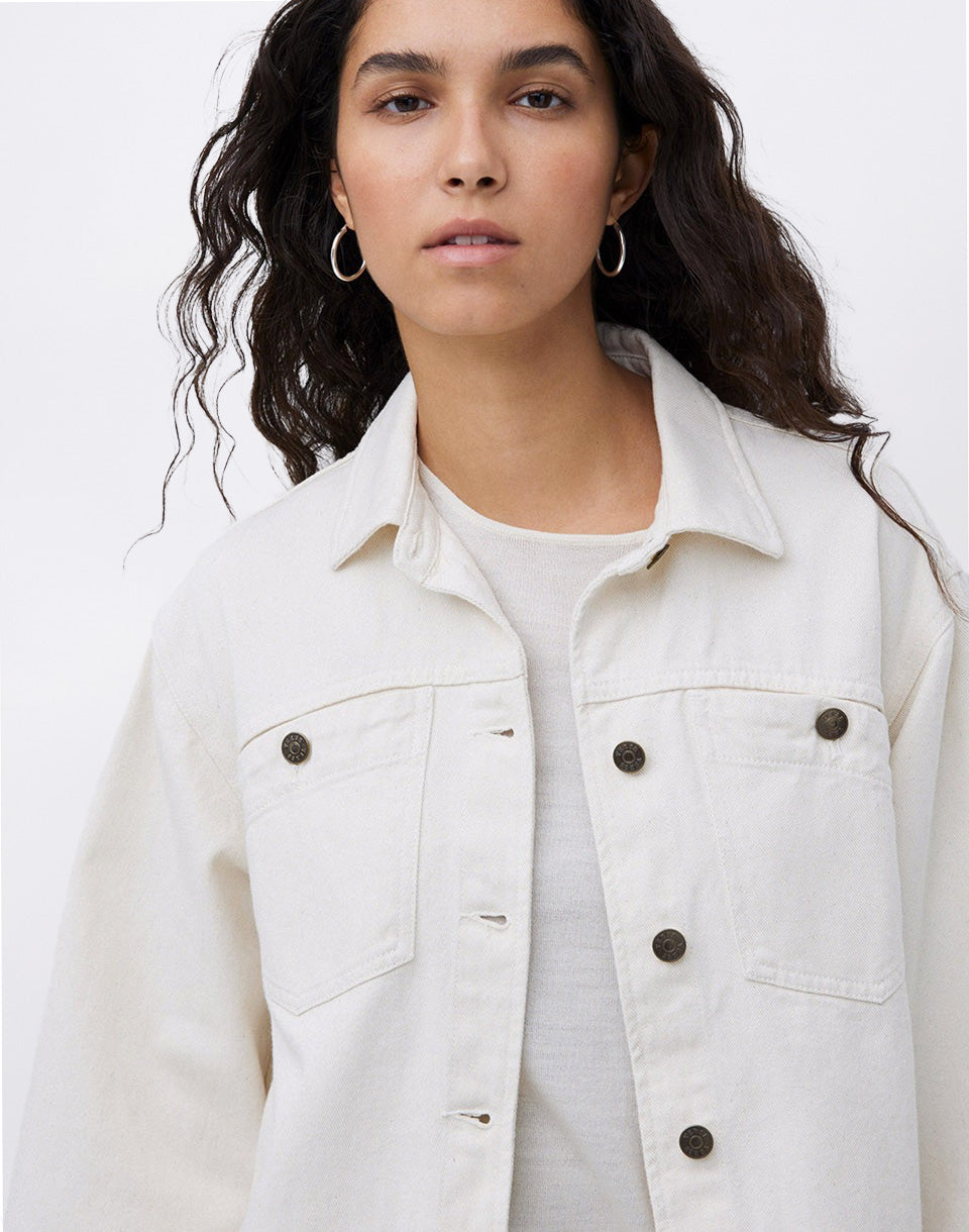Veste en jean brut