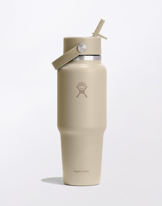 Wide Mouth Travel Bottle with Flex Straw Cap 32 oz (946 ml)