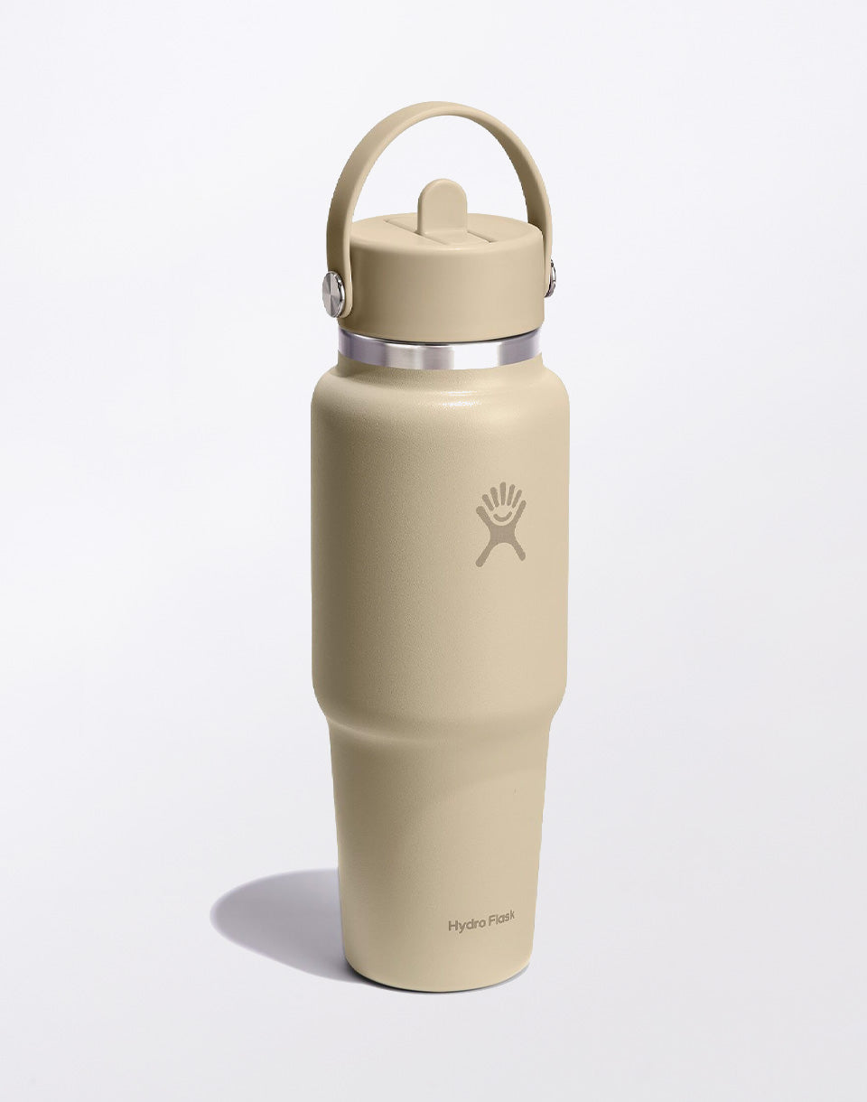Bouteille de voyage à large ouverture avec bouchon à paille flexible 946 ml (32 oz)