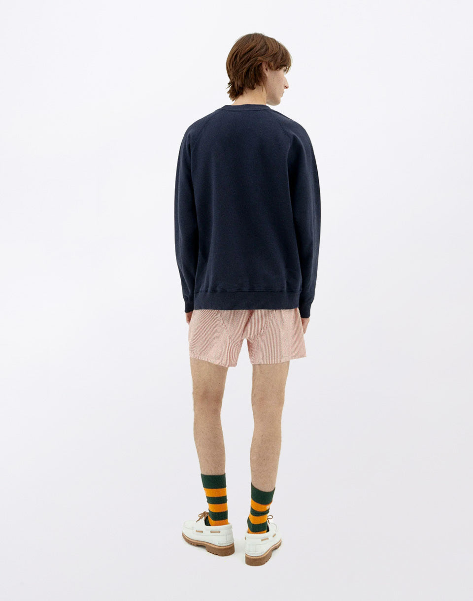 Sweat-shirt bleu marine Sun Type Pepe