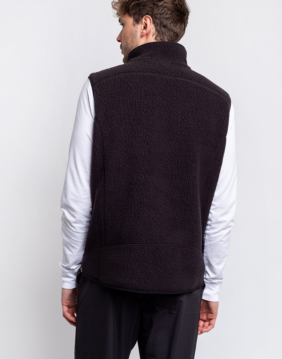 Gilet rétro à poils longs (hommes)