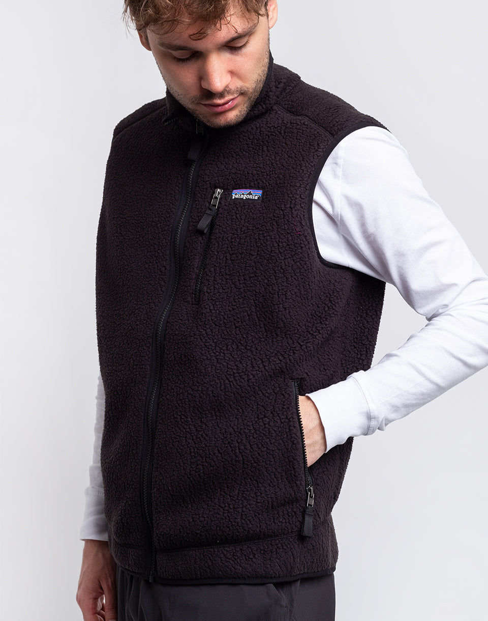 Gilet rétro à poils longs (hommes)
