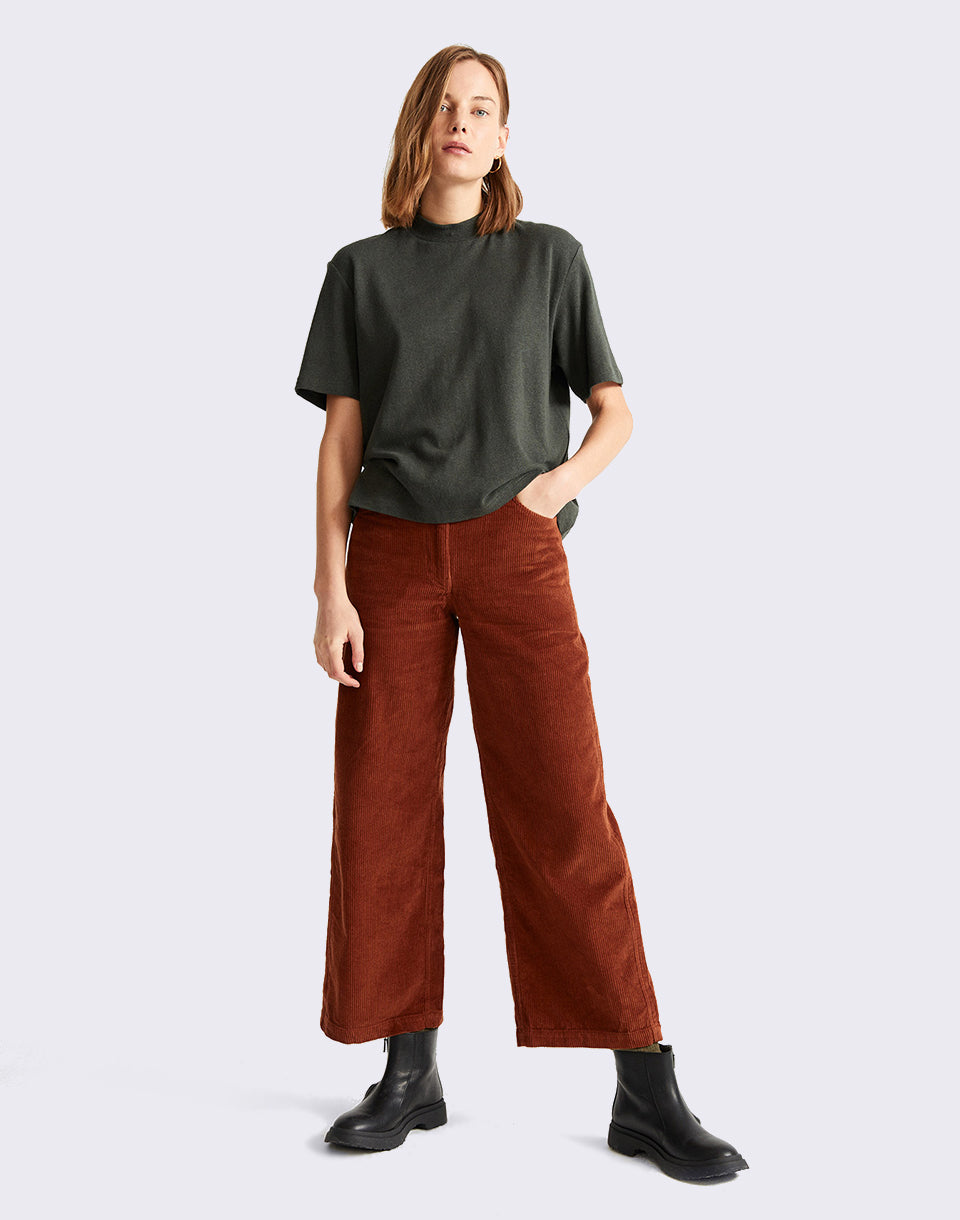 T-shirt de chanvre vert foncé