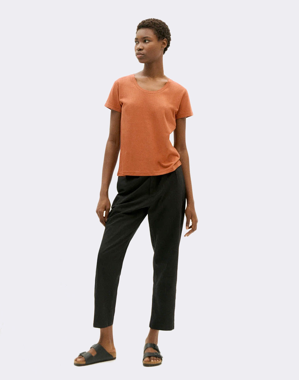 T-shirt Regina Red Hempa Red Clay