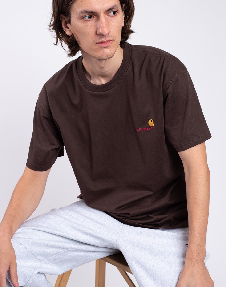 T-shirt de script américain S / S