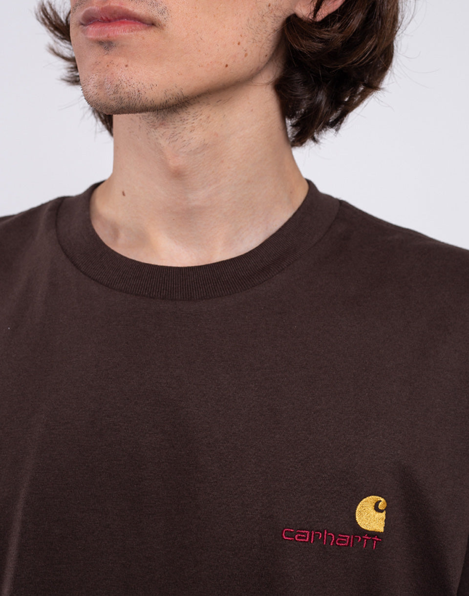 T-shirt de script américain S / S