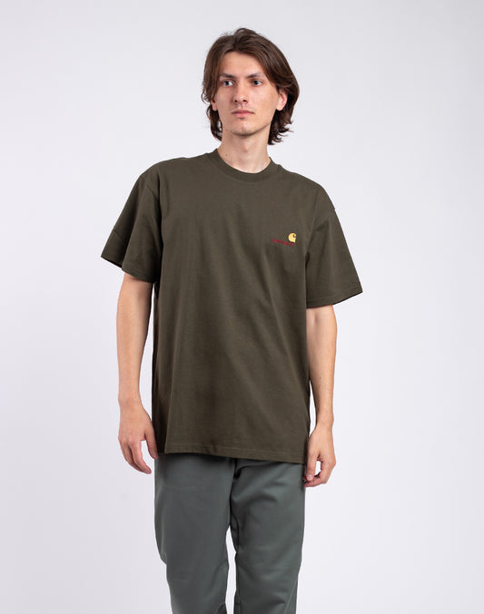 T-shirt de script américain S / S