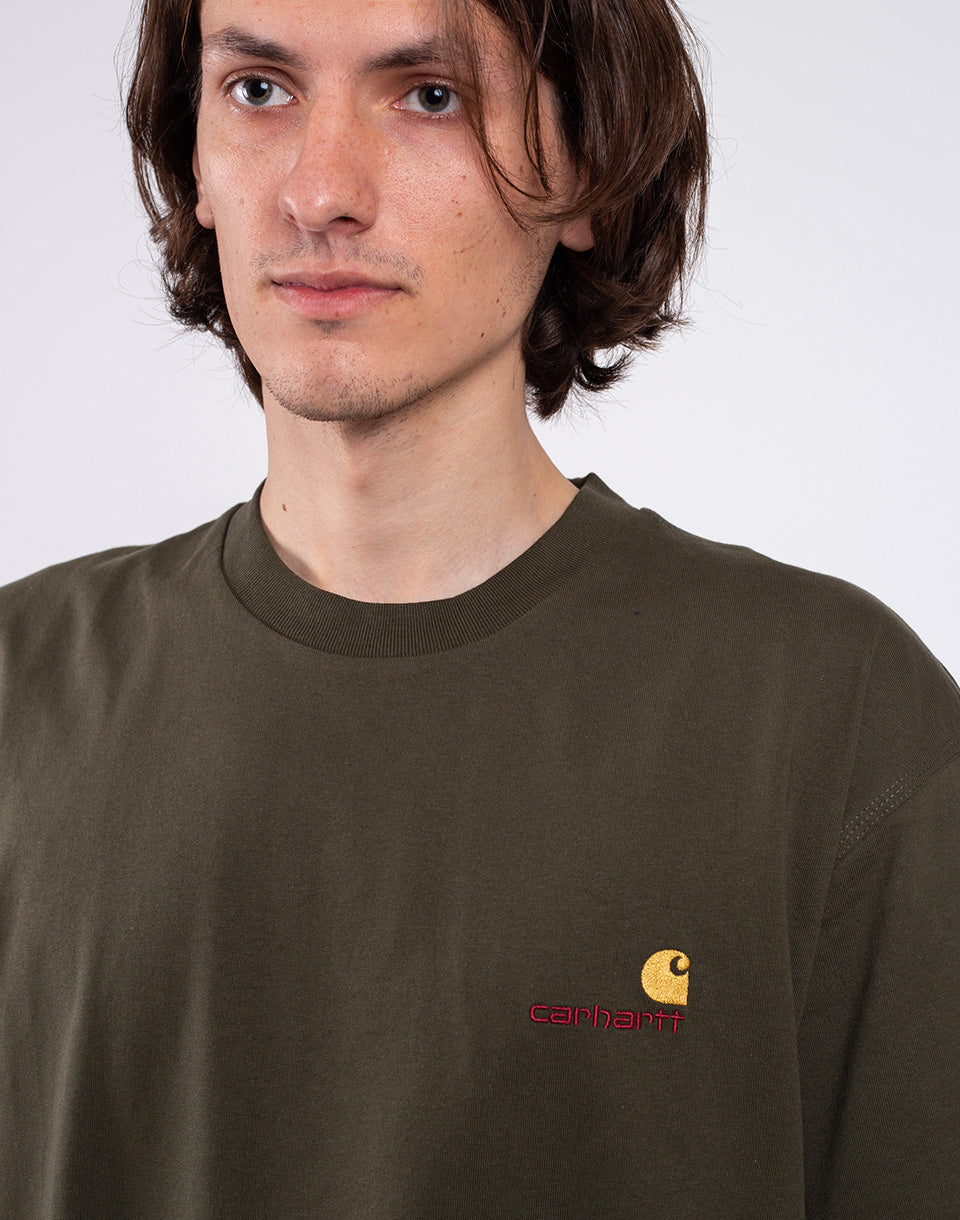 T-shirt de script américain S / S