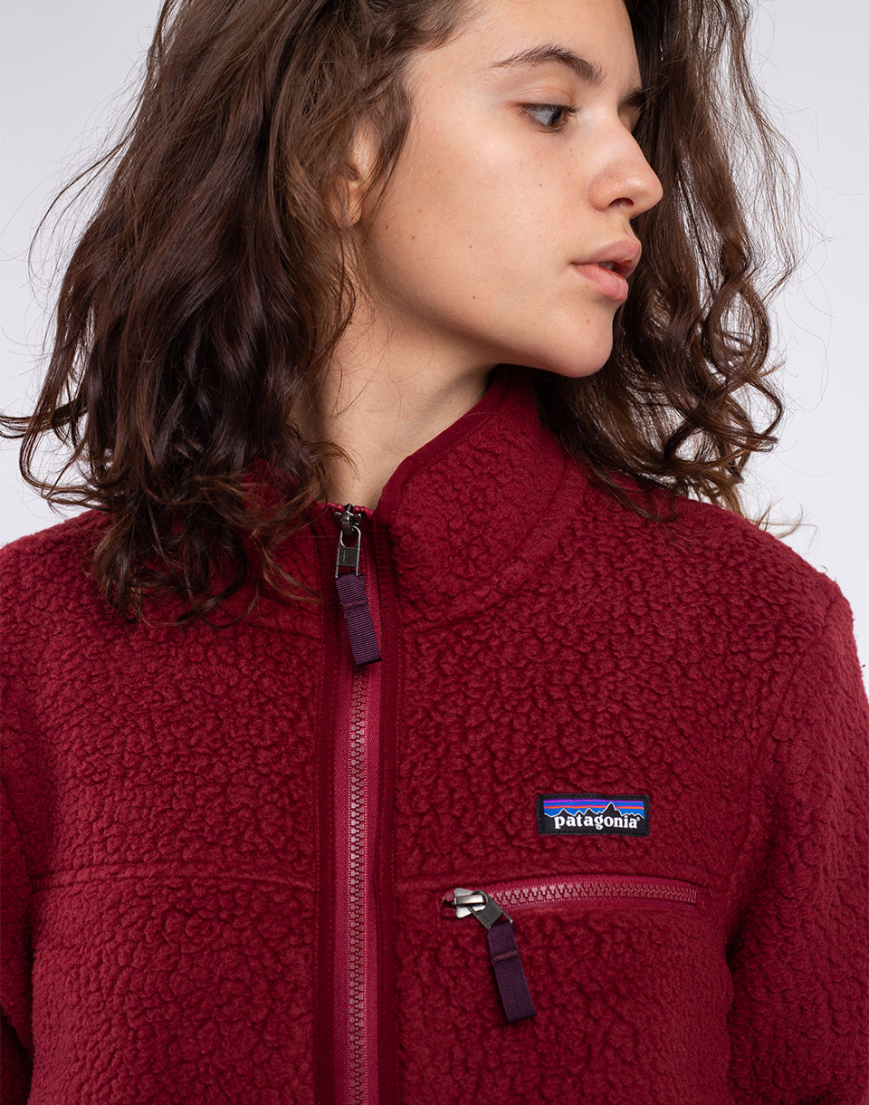 Veste rétro à poils longs (femmes)
