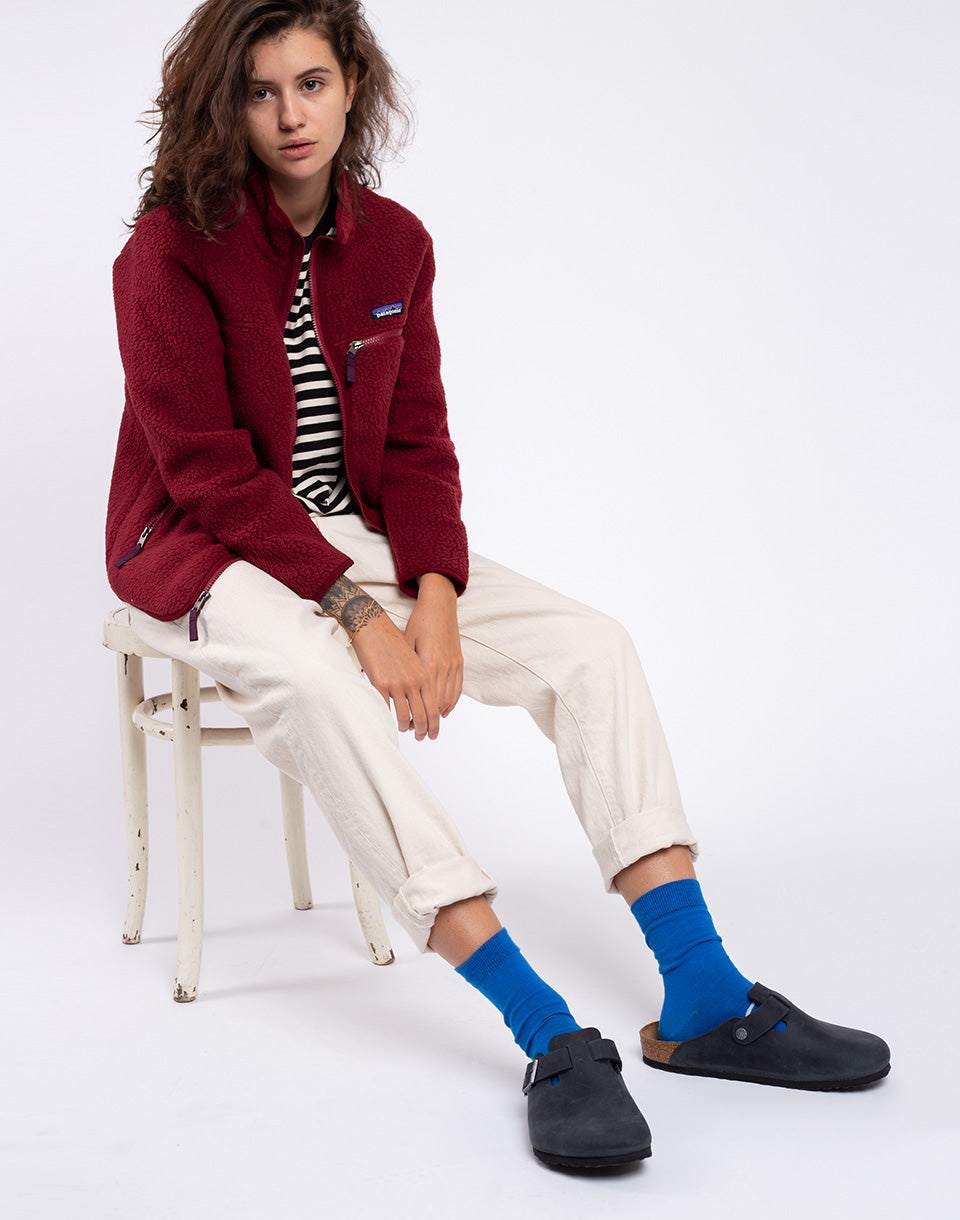 Veste rétro à poils longs (femmes)