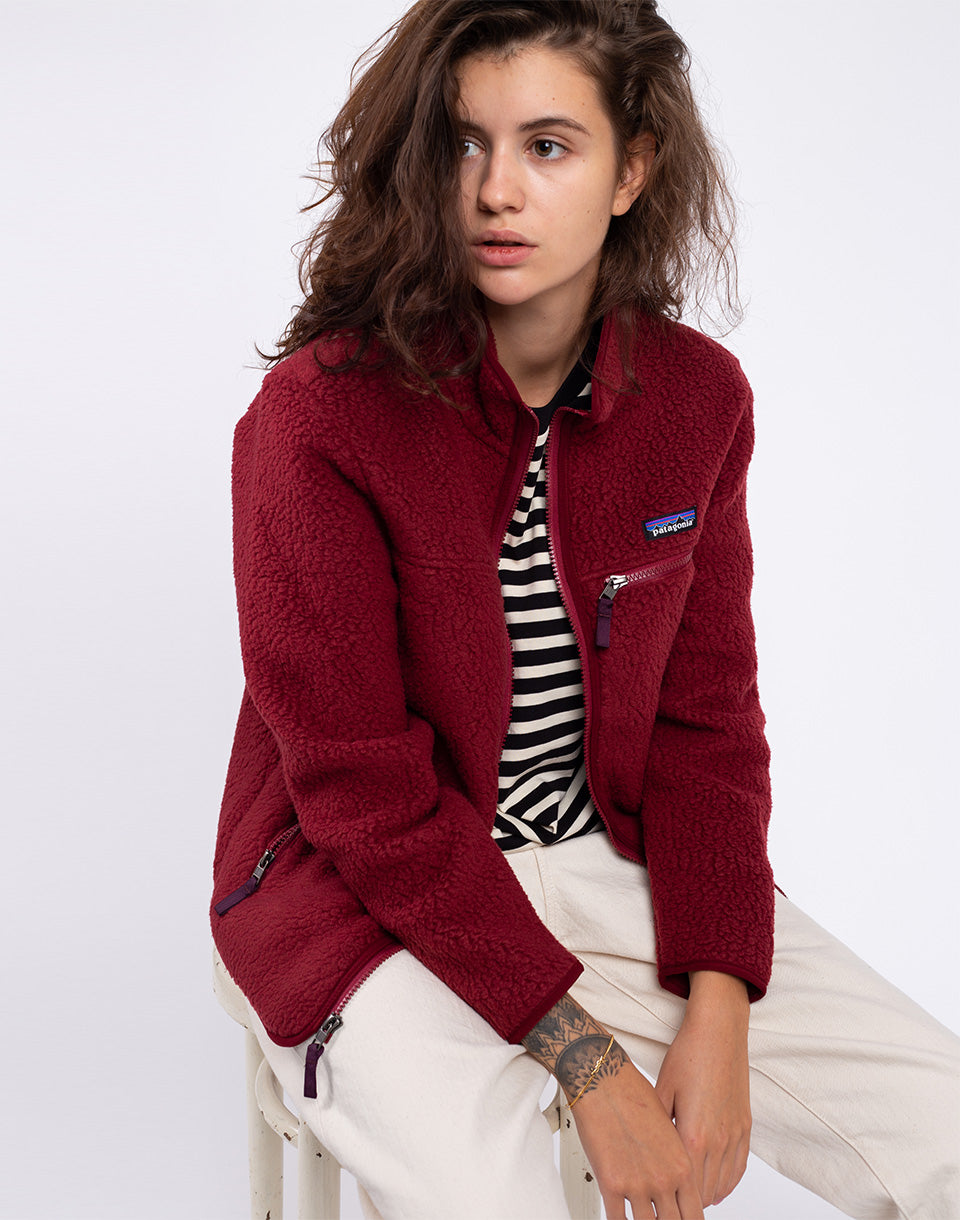 Veste rétro à poils longs (femmes)