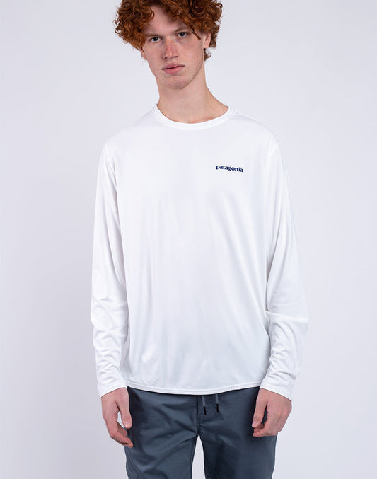 M's L / s Cap cool chemise graphique quotidienne - eaux