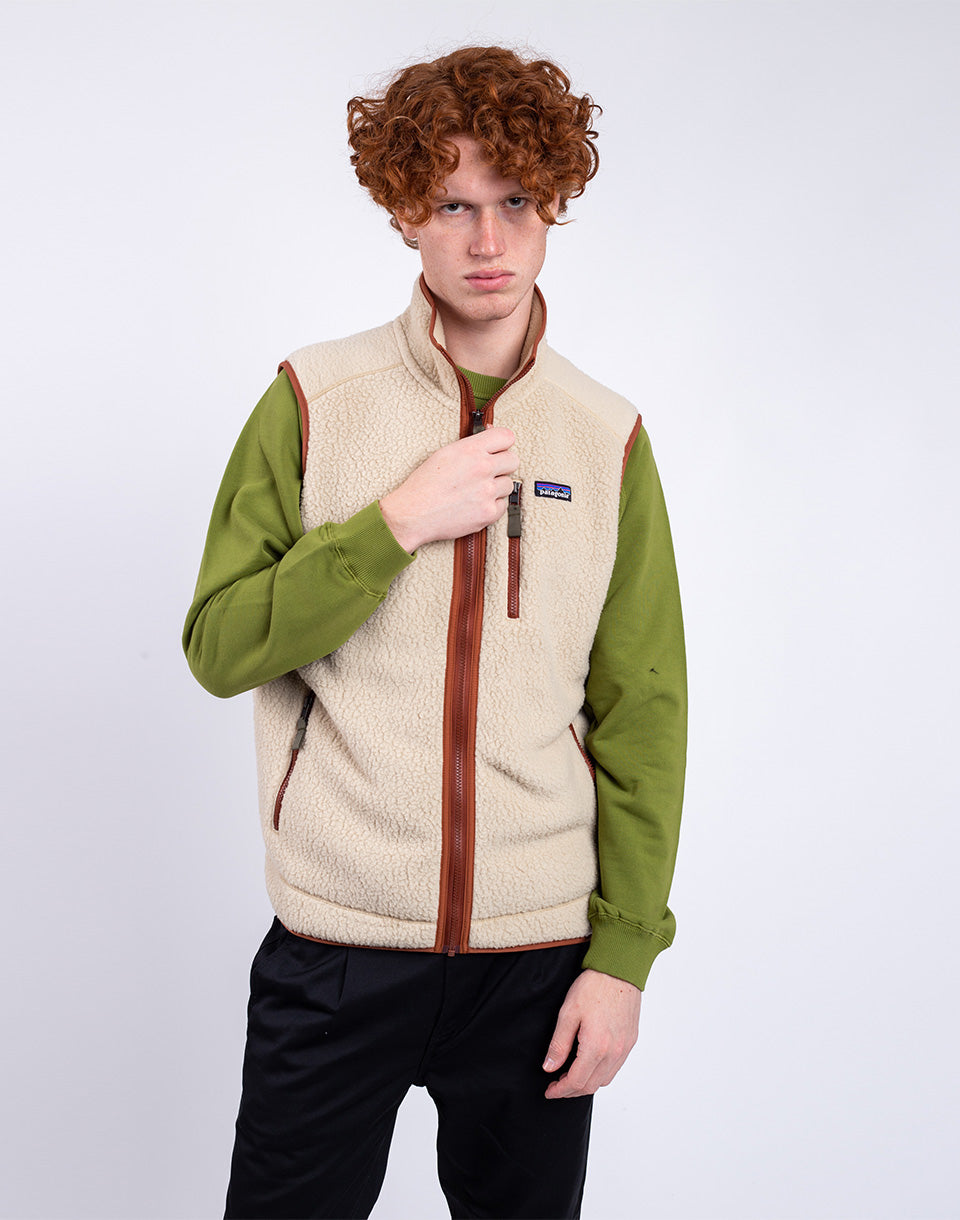 Gilet rétro à poils longs (hommes)