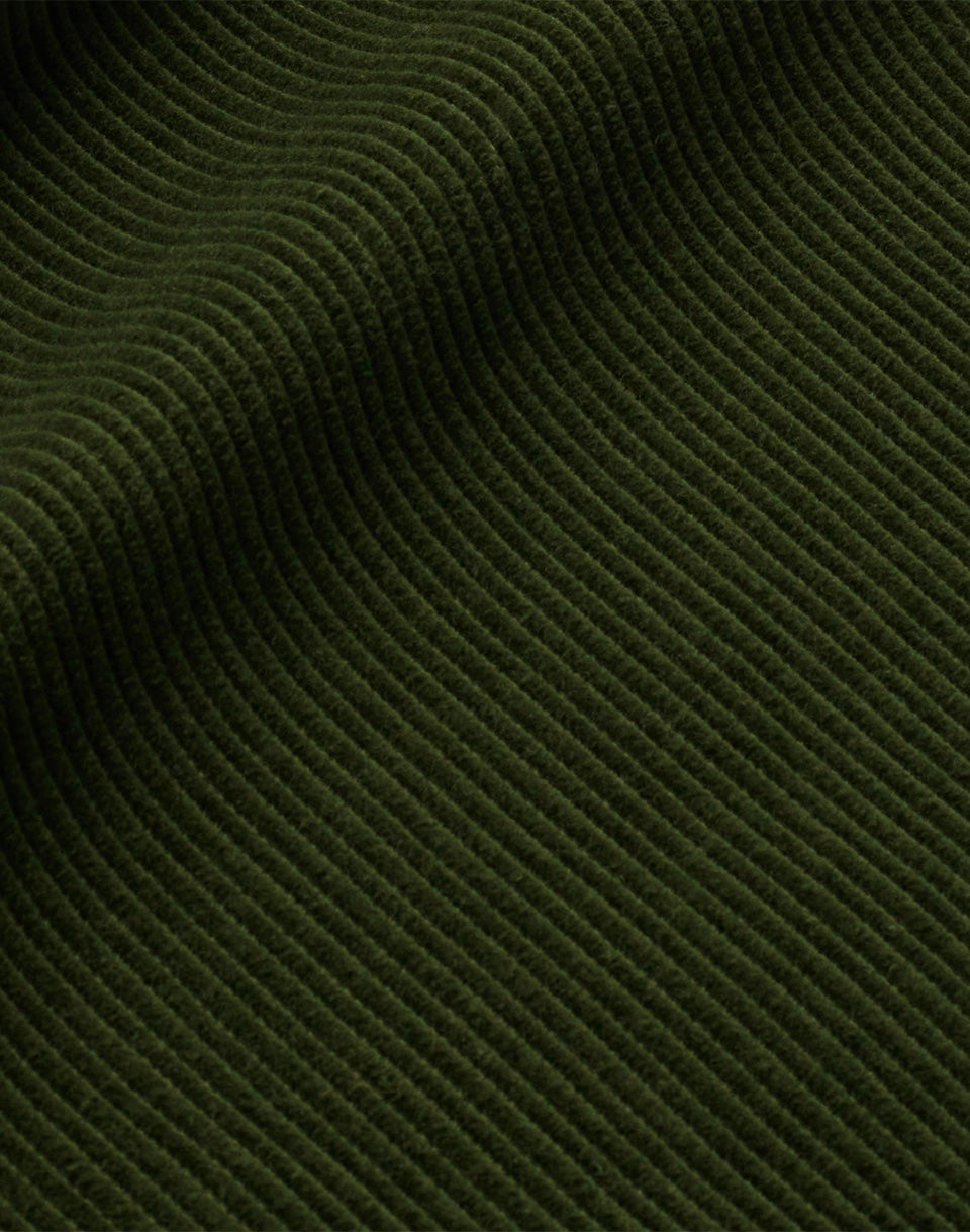 Bouteille Pantalon en velours côtelé en velours vert