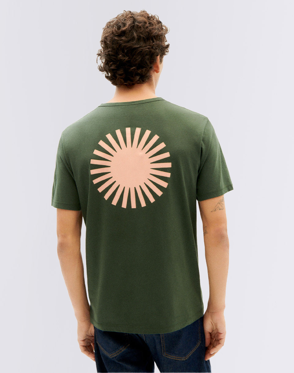 T-shirt vert de la bouteille Coral Sol