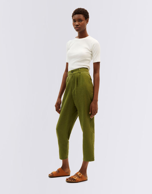 Pantalon Rina vert forêt
