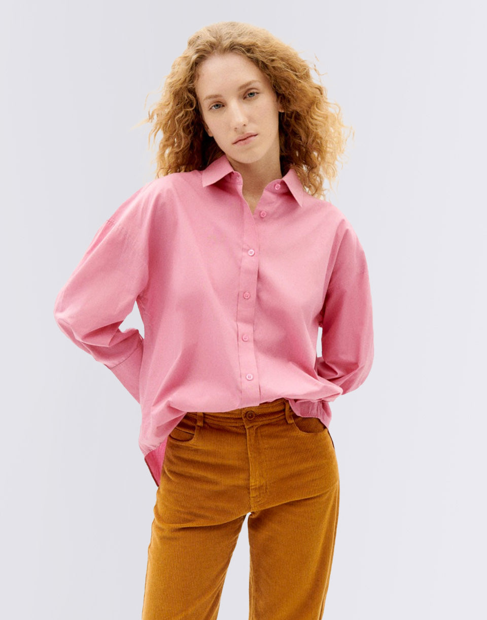 Chemisier de carangi rose