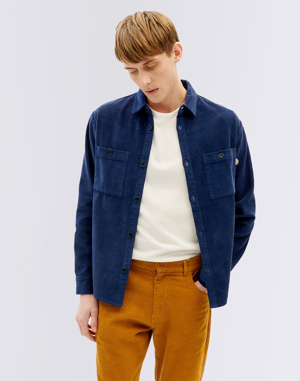 Navy Corchuroy Best Overshirt