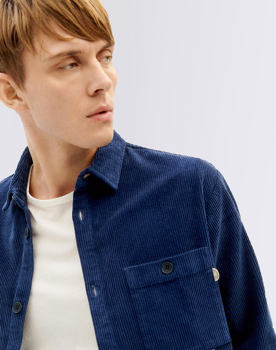 Navy Corchuroy Best Overshirt