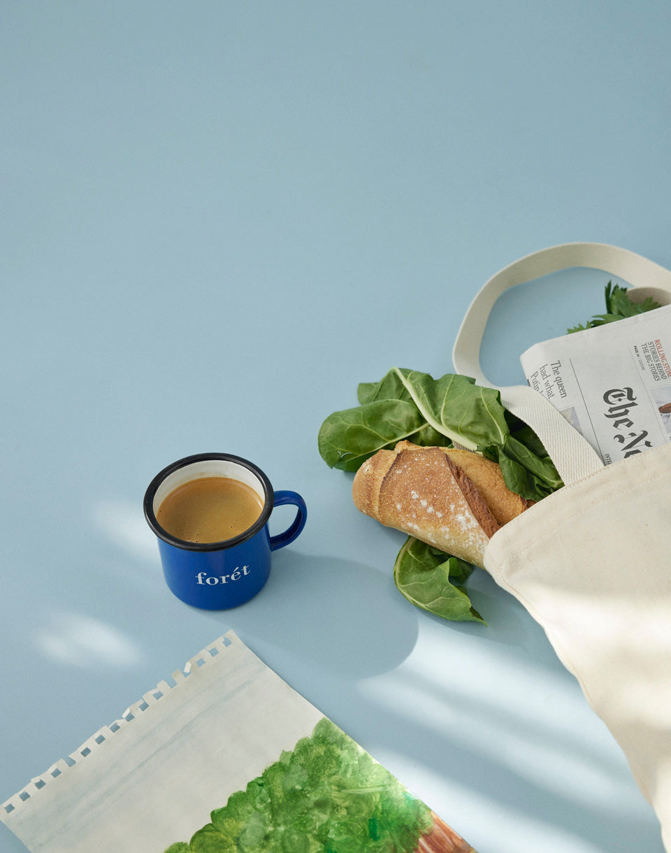 Tasse en émail de haricots