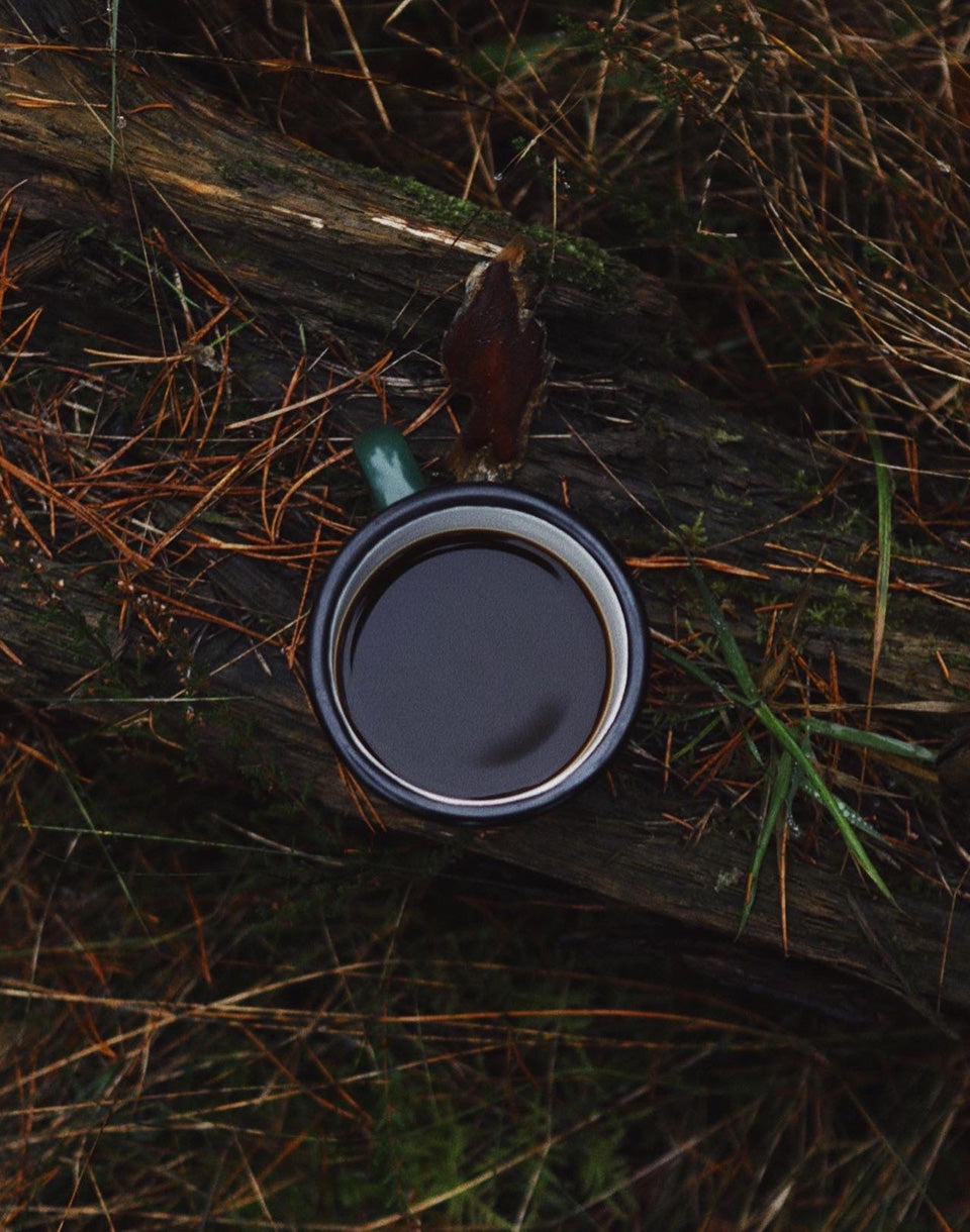 Tasse en émail de haricots