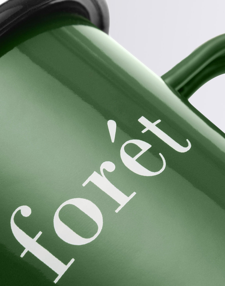 Tasse en émail de haricots