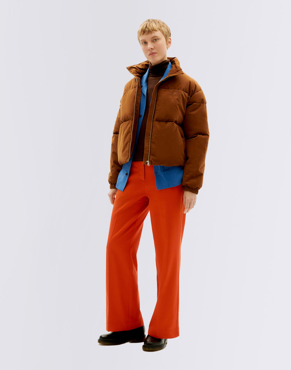 Veste brun microcorduroy gemma