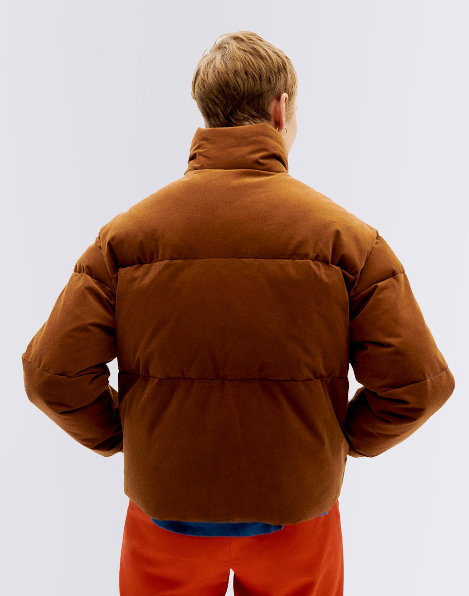 Veste brun microcorduroy gemma