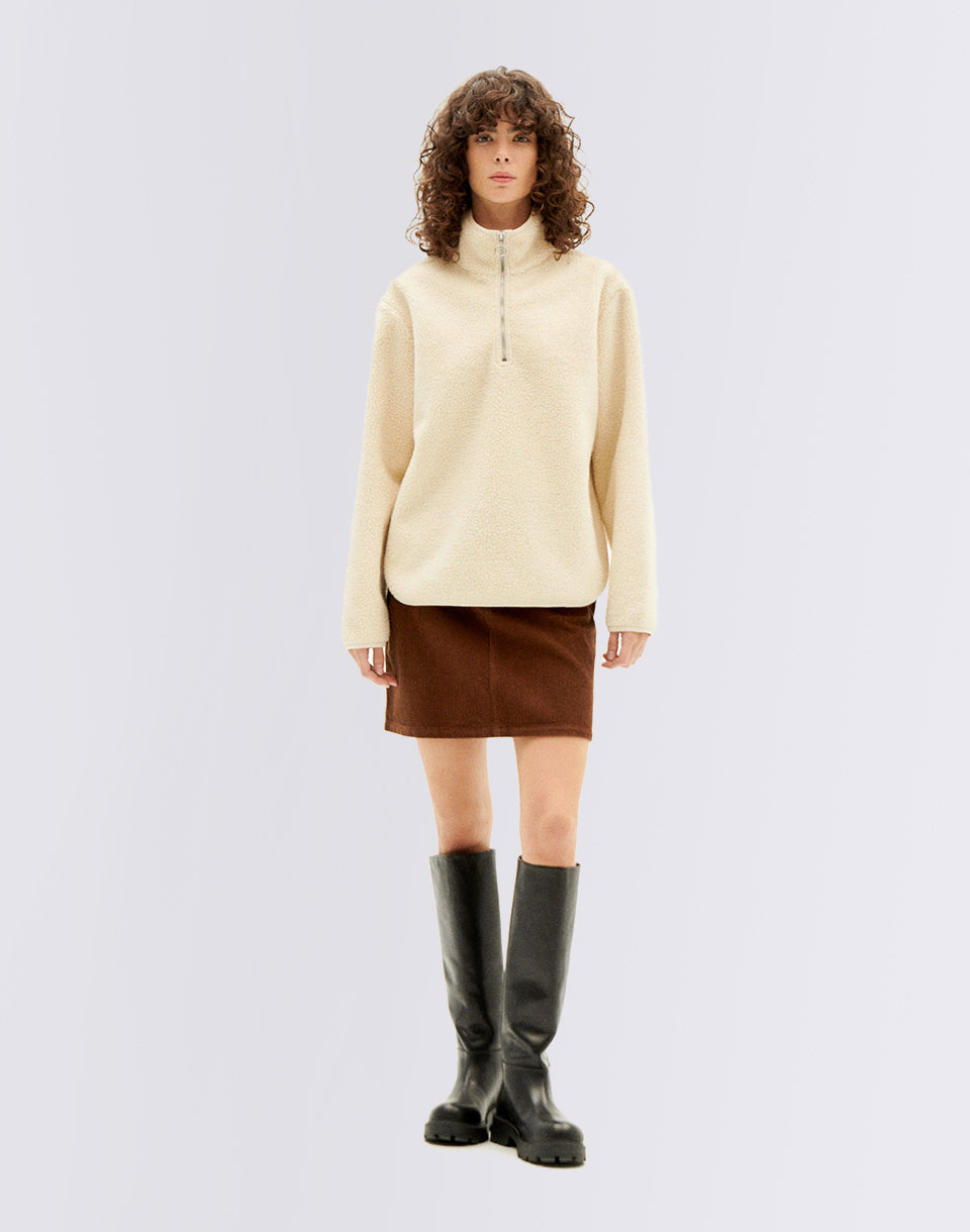 Sweat-shirt ivoire Elsa