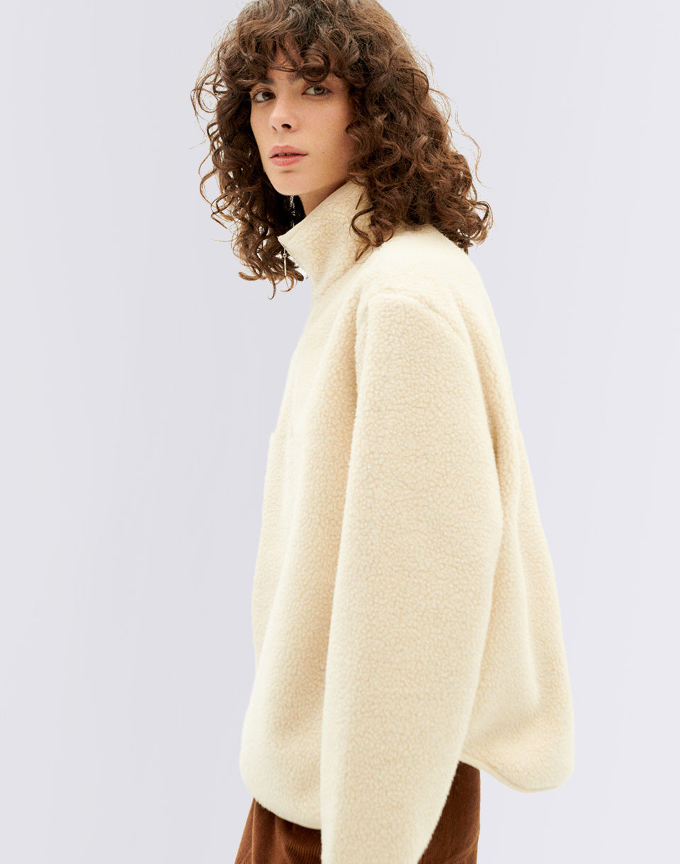 Sweat-shirt ivoire Elsa