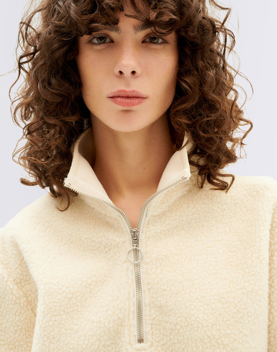 Sweat-shirt ivoire Elsa