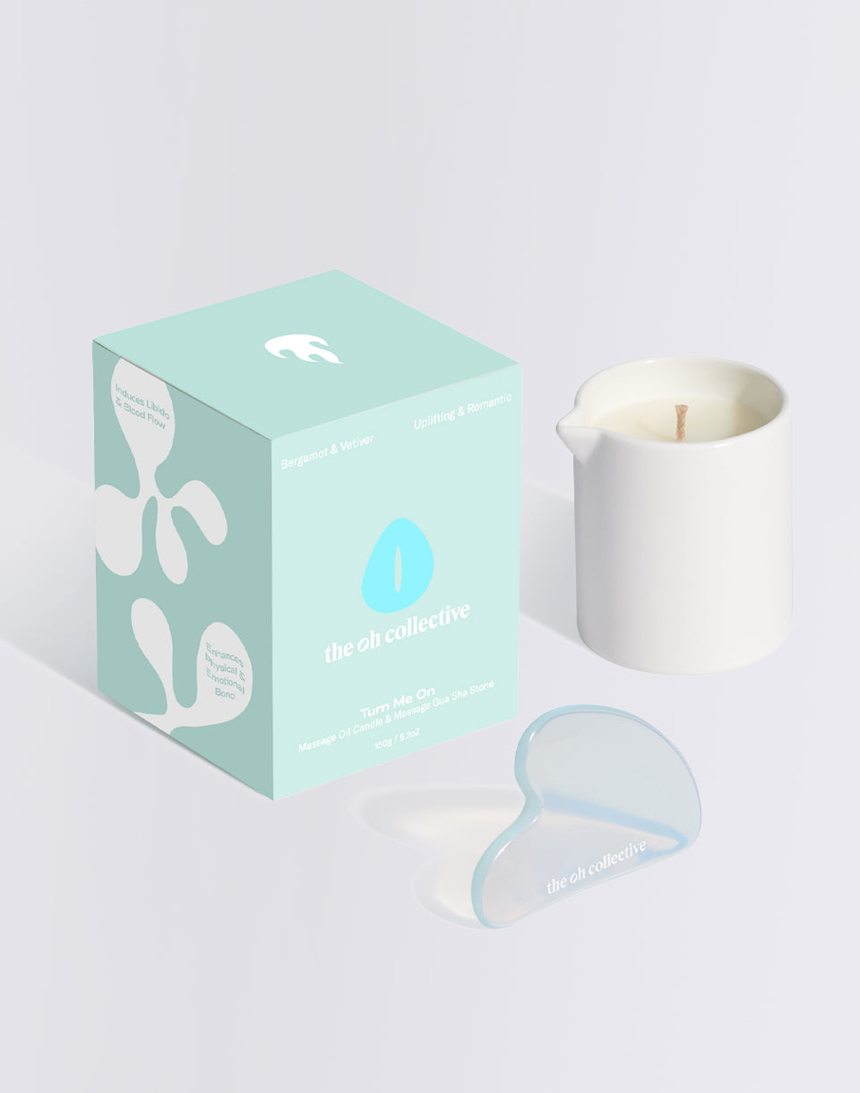 Trochez-moi - bougie de massage avec Guasha Stone