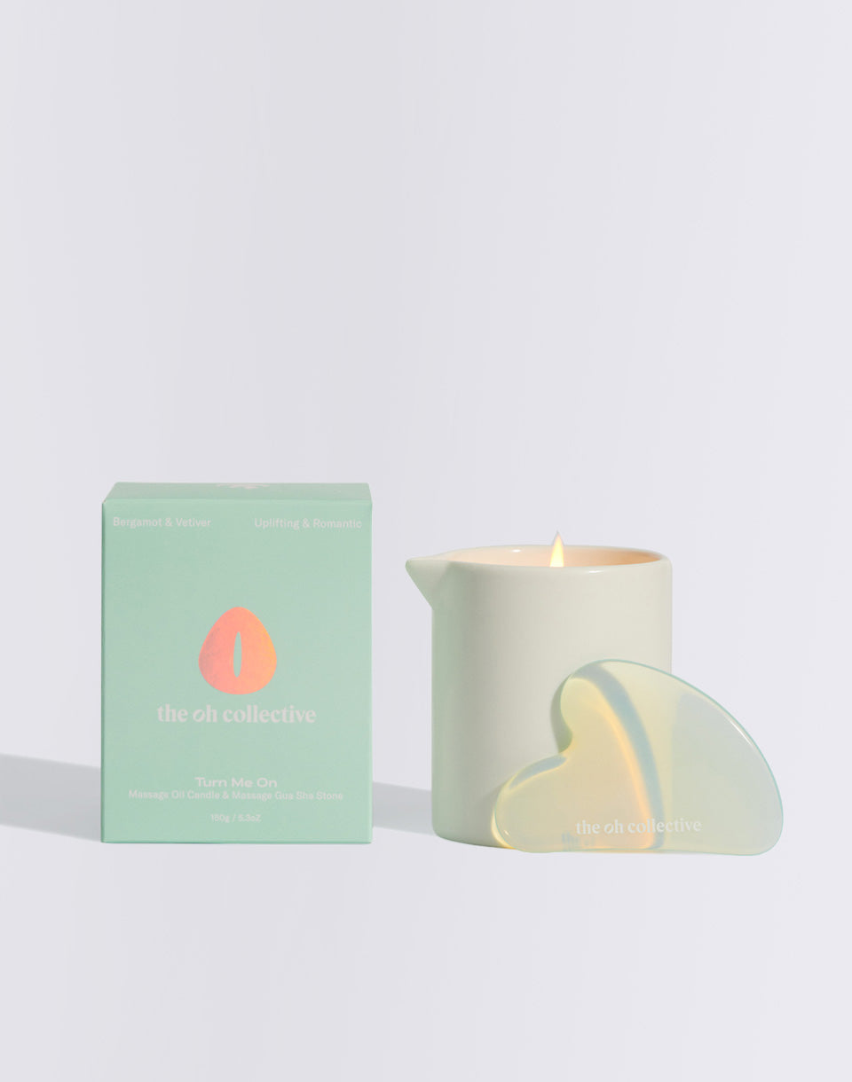 Trochez-moi - bougie de massage avec Guasha Stone