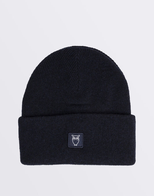 Double Layer Rib Wool Beanie
