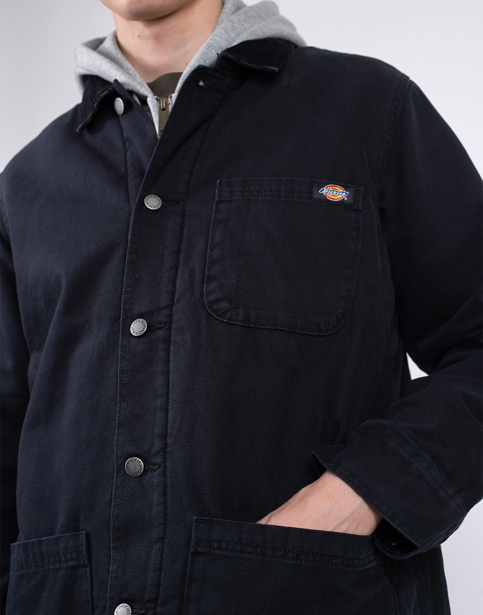 Manteau de corvée bordé de canard en pierre