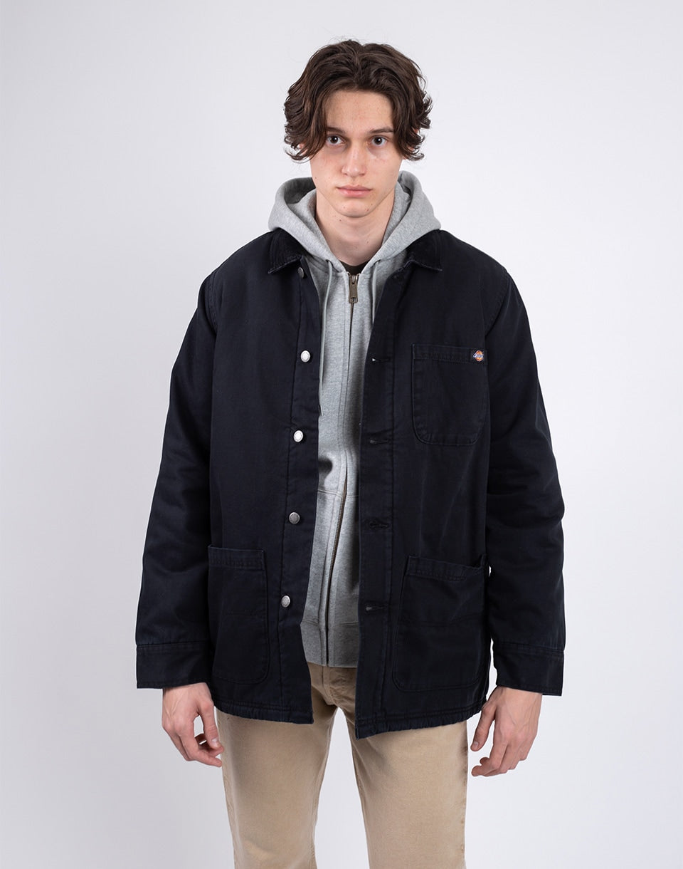 Manteau de corvée bordé de canard en pierre